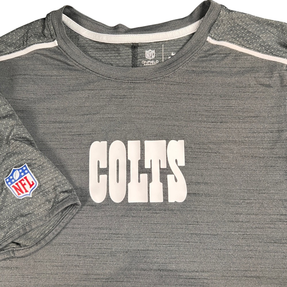 Indianapolis Colts Nike Men S NFL Onfield Apparel Gray Dri-FIT Training Shirt